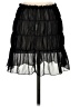 Unbranded 100% Polyester Solid Black Casual Skirt Size S - photo 2