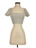 Babaton Tan Short Sleeve Turtleneck Size S - photo 1