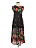 Unbranded Floral Black Cocktail Dress Size L - photo 1