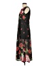Unbranded Floral Black Cocktail Dress Size L - photo 5