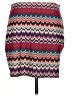 Express 100% Polyester Chevron-herringbone Burgundy Casual Skirt Size M - photo 1