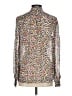 BCBGMAXAZRIA Animal Print Ivory Long Sleeve Blouse Size M - photo 2