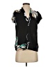 Nine West 100% Polyester Black Short Sleeve Blouse Size XS - photo 1