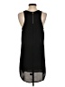 Express 100% Polyester Solid Black Casual Dress Size S - photo 2