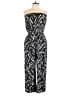 Peyton Jensen 100% Rayon Chevron-herringbone Black Jumpsuit Size L - photo 1