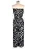 Peyton Jensen 100% Rayon Chevron-herringbone Black Jumpsuit Size L - photo 2