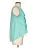 Valentine Teal Sleeveless Blouse Size S - photo 4
