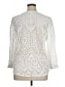 Chico's 100% Cotton White 3/4 Sleeve Blouse Size XL (3) - photo 2