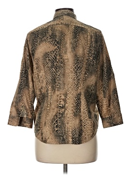 Lauren by Ralph Lauren 3/4 Sleeve Button-Down Shirt (view 2)