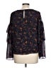Madewell 100% Polyester Blue 3/4 Sleeve Blouse Size L (estimated) - photo 2