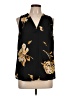 Adrienne Vittadini 100% Polyester Black Sleeveless Blouse Size L - photo 1