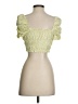 Zara Yellow Short Sleeve Top Size XS - photo 2