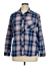 Eddie Bauer Plaid Blue Long Sleeve Blouse Size XL - photo 1