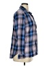 Eddie Bauer Plaid Blue Long Sleeve Blouse Size XL - photo 4