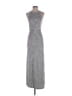 Lou & Grey Chevron-herringbone Silver Cocktail Dress Size XS - photo 1