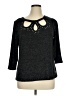 Adrienne Vittadini Black 3/4 Sleeve Top Size XL - photo 1