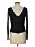 Tadashi Black Long Sleeve Top Size L - photo 2