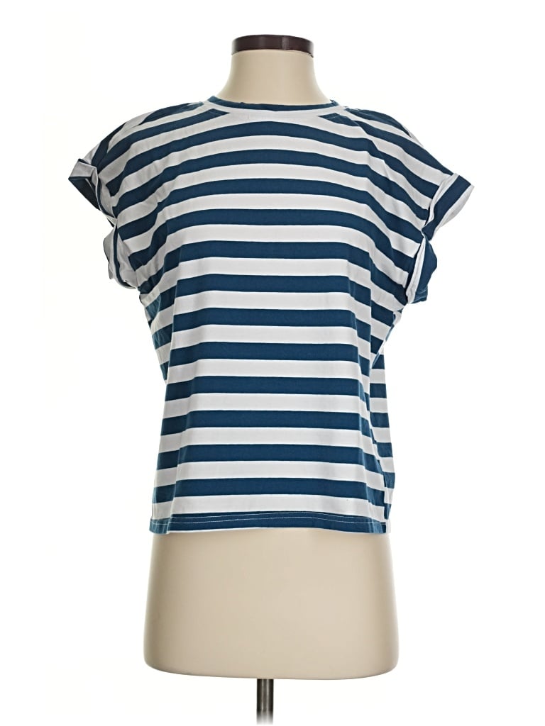 Pre-owned Zesica Short Sleeve T-shirt In Blue