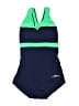 Dolfin 100% Polyester Color Block Blue One Piece Swimsuit Size Sm (32) - photo 1