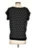 Olive and Oak 100% Polyester Graphic Black Short Sleeve Top Size S - photo 2