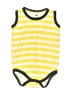 Hb 100% Cotton Stripes Yellow Short Sleeve Onesie Size 9-12 mo - photo 1