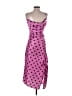 Optimo 100% Polyester Polka Dots Pink Casual Dress Size XS - photo 2