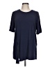 Fabletics Blue Short Sleeve T-Shirt Size L - photo 1