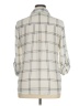 Iz Byer 100% Polyester Plaid Ivory 3/4 Sleeve Blouse Size XL - photo 2
