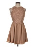 Mustard Seed 100% Polyester Tan Cocktail Dress Size S - photo 1