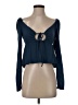 Lulus Blue Long Sleeve Top Size S - photo 1