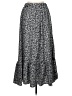 Unbranded 100% Polyester Floral Black Gray Casual Skirt Size L - photo 2