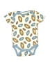 Chick Pea Print Ivory Short Sleeve Onesie Size 0-3 mo - photo 1