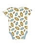 Chick Pea Print Ivory Short Sleeve Onesie Size 0-3 mo - photo 2