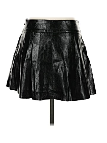 MNG Faux Leather Skirt (view 2)