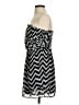 H&M 100% Polyester Chevron-herringbone Black Cocktail Dress Size 8 - photo 5