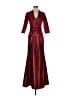 Alyce 100% Polyester Burgundy Cocktail Dress Size 0 - photo 1