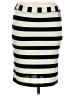 ICE Stripes Ivory Casual Skirt Size 28 waist - photo 1