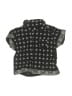 Baby Gap 100% Cotton Stars Black Short Sleeve Button-Down Shirt Size 0-3 mo - photo 1