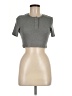 Shein 100% Cotton Gray Short Sleeve Top Size M - photo 1