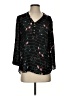 Maurices 100% Polyester Black 3/4 Sleeve Blouse Size S - photo 1