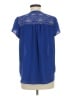 Meraki 100% Polyester Blue Short Sleeve Blouse Size M - photo 2
