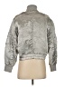 Elizabeth and James 100% Viscose Metallic Silver Jacket Size S - photo 2
