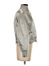 Elizabeth and James 100% Viscose Metallic Silver Jacket Size S - photo 4