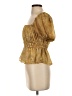 NSR 100% Polyester Gold Short Sleeve Blouse Size XS - photo 5