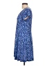 MICHAEL Michael Kors Print Blue Casual Dress Size L - photo 5