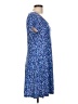 MICHAEL Michael Kors Print Blue Casual Dress Size L - photo 4