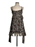 Blush 100% Polyester Paisley Gray Brown Cocktail Dress Size M - photo 1