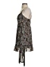 Blush 100% Polyester Paisley Gray Brown Cocktail Dress Size M - photo 6