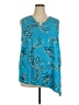 Dana Buchman 100% Polyester Teal Sleeveless Blouse Size XXL - photo 1