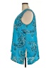 Dana Buchman 100% Polyester Teal Sleeveless Blouse Size XXL - photo 5